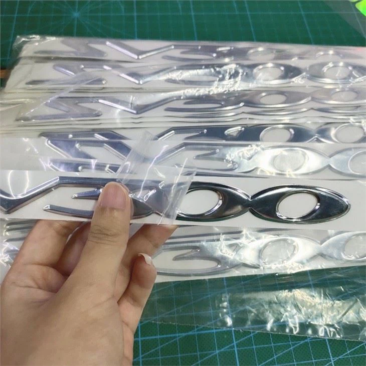 3D Chrome Sticker